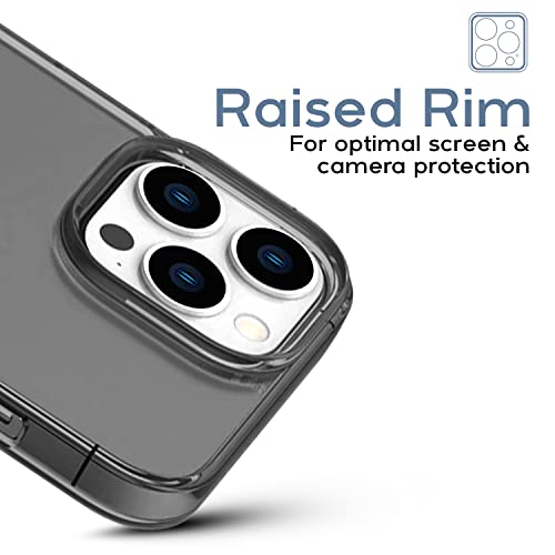 Image of GRIPP Neo Shock Absorbent Case Compatible with iPhone 14 Pro (6.1 inch) Drop Test Protection Ultra Tough Lightweight & Anti Shock Protection with Scratch Resistant Transparent Back Cover - Smoke