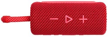 JBL GO 3 - Wireless Bluetooth portable speaker with integrated loop for travel with USB C charging cable, in red