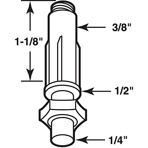 Prime-Line Silver Nylon Pivot 1 pk miniatura 1