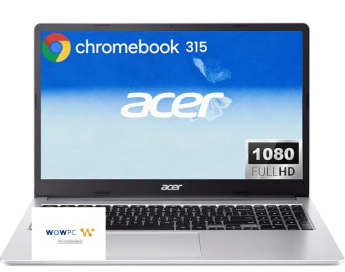 Image of Acer Chromebook 15.6 inch FHD Laptop, Intel Processor N4500, 4GB RAM, 64GB Storage, ChromeOS, Numeric Keypad, Long Battery Life, Wi-Fi & Bluetooth, for Learning & Everyday Use