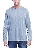 Ideal zum Schichten Orvis Langärmliges Herren-T-Shirt aus Slub-Stoff - Grau - Mittel