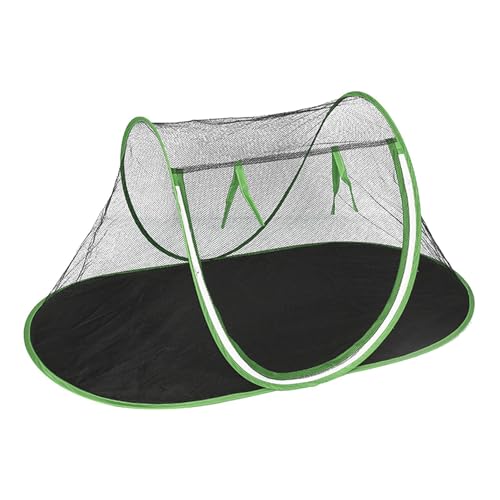 猫メッシュテント - 軽量のペットプレイペン、旅行に優しいペットシェルター|プレイハウスの外の猫、キャンプ用の犬のフェンス、犬のプレイペン猫用の小さなペットのテント、簡単な集会のペットプレイハウス