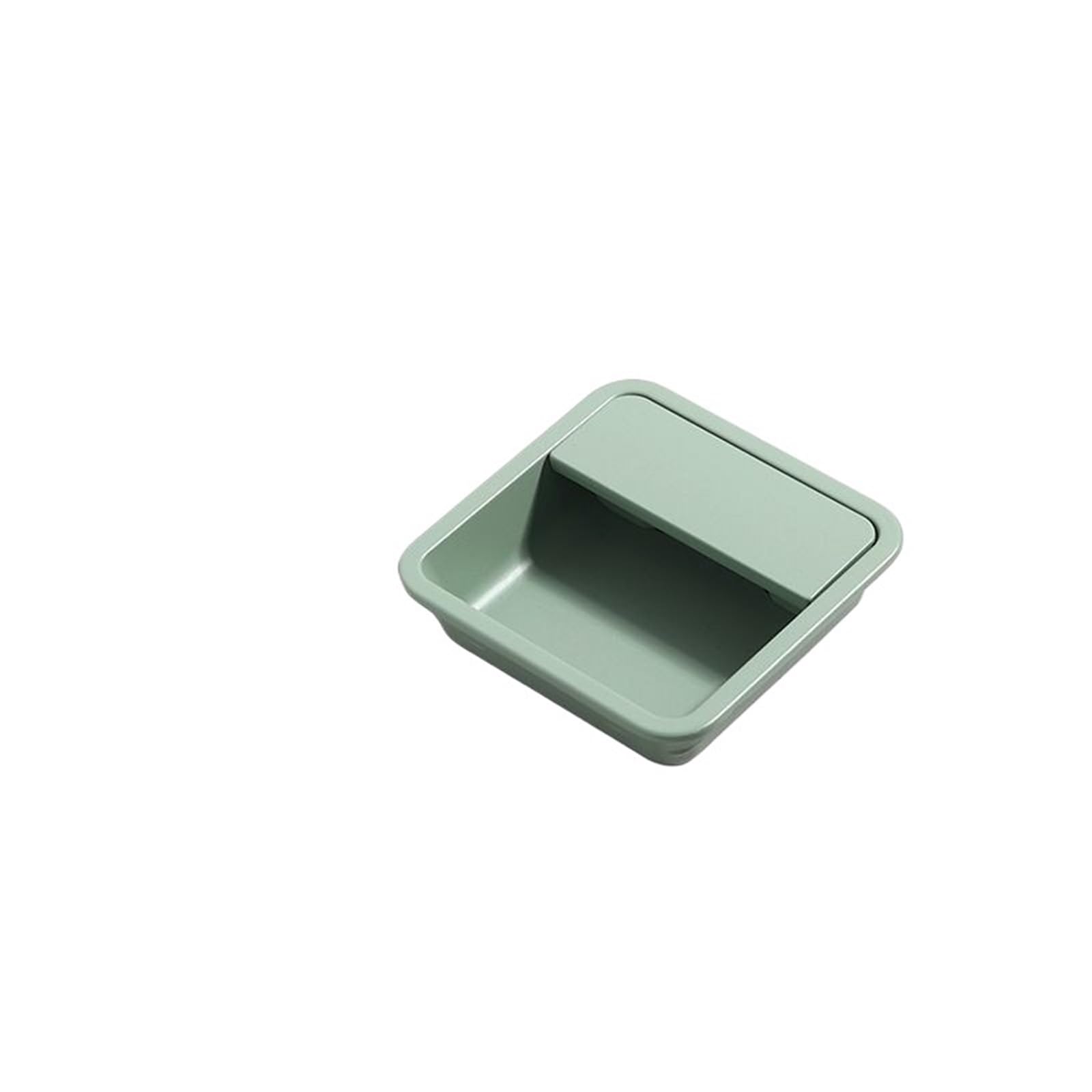 Wenyog One Color Cabinet Pulls Sliding Door Concealed Handle Slotted Embedded Buckle Furniture Handles Wardrobe Push Pull Hidden Kitchen Cabinet Knobs(Moran Green 57Mm)