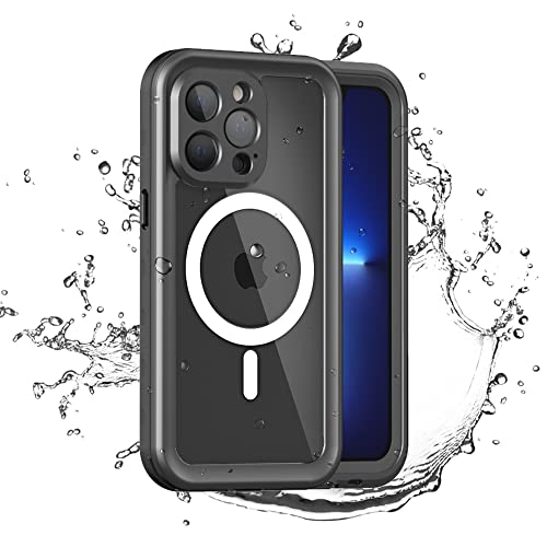 comosso Compatible with Magsafe Phone 13 Pro Waterproof Case, Built in Screen Protector, Full Body Protective Shockproof Dustproof Magnetic Phone Cases for iPhone 13 Pro