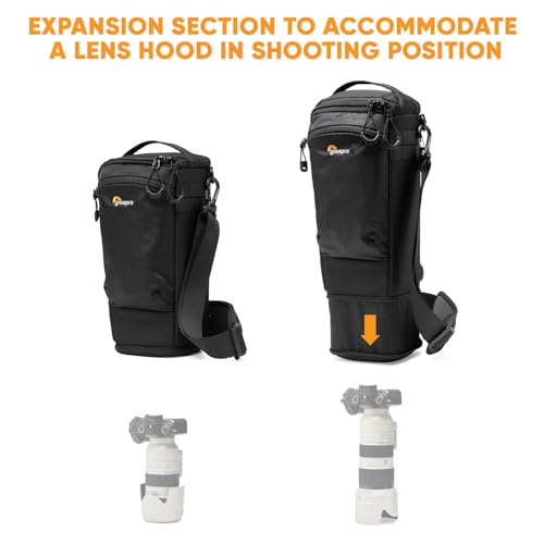 Lowepro ProTactic TLZ 75 Slim AW III Toploader Camera Bag, Camera Case for DSLR, Mirrorless, Vol. 4.5L, Dim: 14.57x4.13x5.5in for Cameras w/Lens attached, Modular Shoulder Bag, for Photographer/Video by Lowepro - Image 3