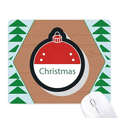 Tapis de souris Noël cartoon en caoutchouc antidérapant avec sapin vert