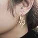 WLWDBY Handmade Dali clock earrings - Hand - drawn Roman numerals，Melting Clock Design，925 silver 14K gold-plated ear hooks，艺术垂坠耳环，独特女性礼物