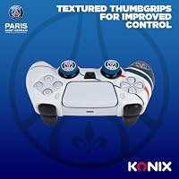 Konix PSG Schutzhülle für DualSense PS5-Controller - Silikon - Daumenstützen - Blau, Weiß und Rot – Ansicht 4