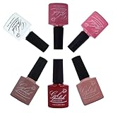 Kit 6un Esmalte Em gel Polish Gel Color Unha Profissional 7,5ml
