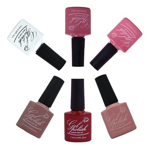 Kit 6un Esmalte Em gel Polish Gel Color Unha Profissional 7,5ml