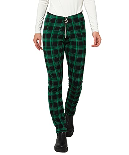 Preisvergleich Produktbild Joe Browns Damen Skater Check Trousers Hose, schwarz / grün, 42