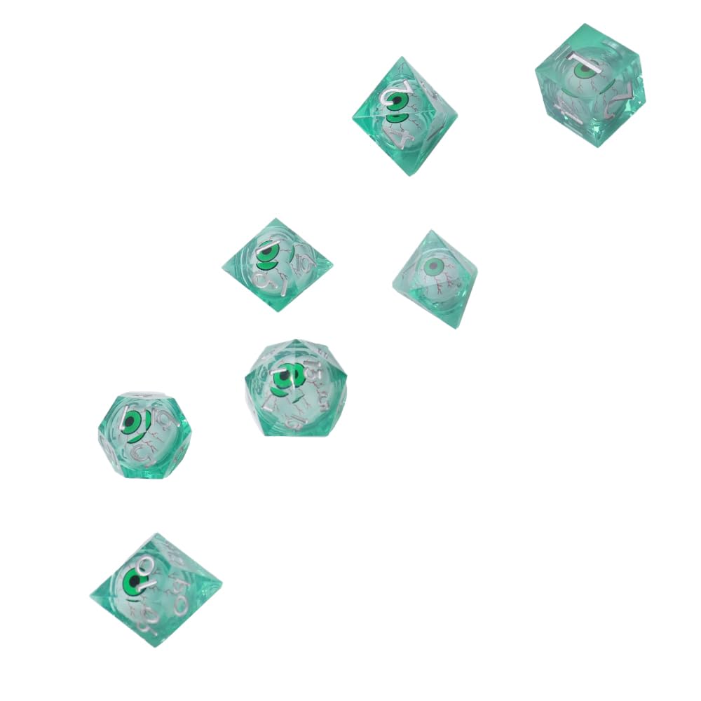 Sarini DND Dragon Eye Dice Dice Set Resin Sharp Edged Dice Set including Gift Box - Image 4