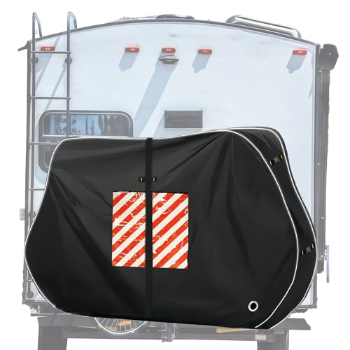 Housse de protection résistante aux intempéries en tissu Oxford 600D pour 2 vélos, caravane/porte-bagages de camping, convient pour Volkswagen California...