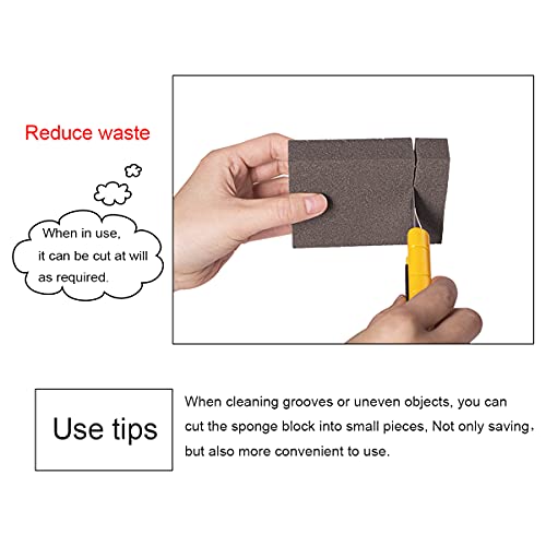 Weideer 12 Pcs Sanding Sponge 60/80/100/120/180/220# Coarse Sanding Blocks Set For Brush Glasses Sanding Wood Sanding Metal Washable And Reusable Yhmk-6S #TOP4