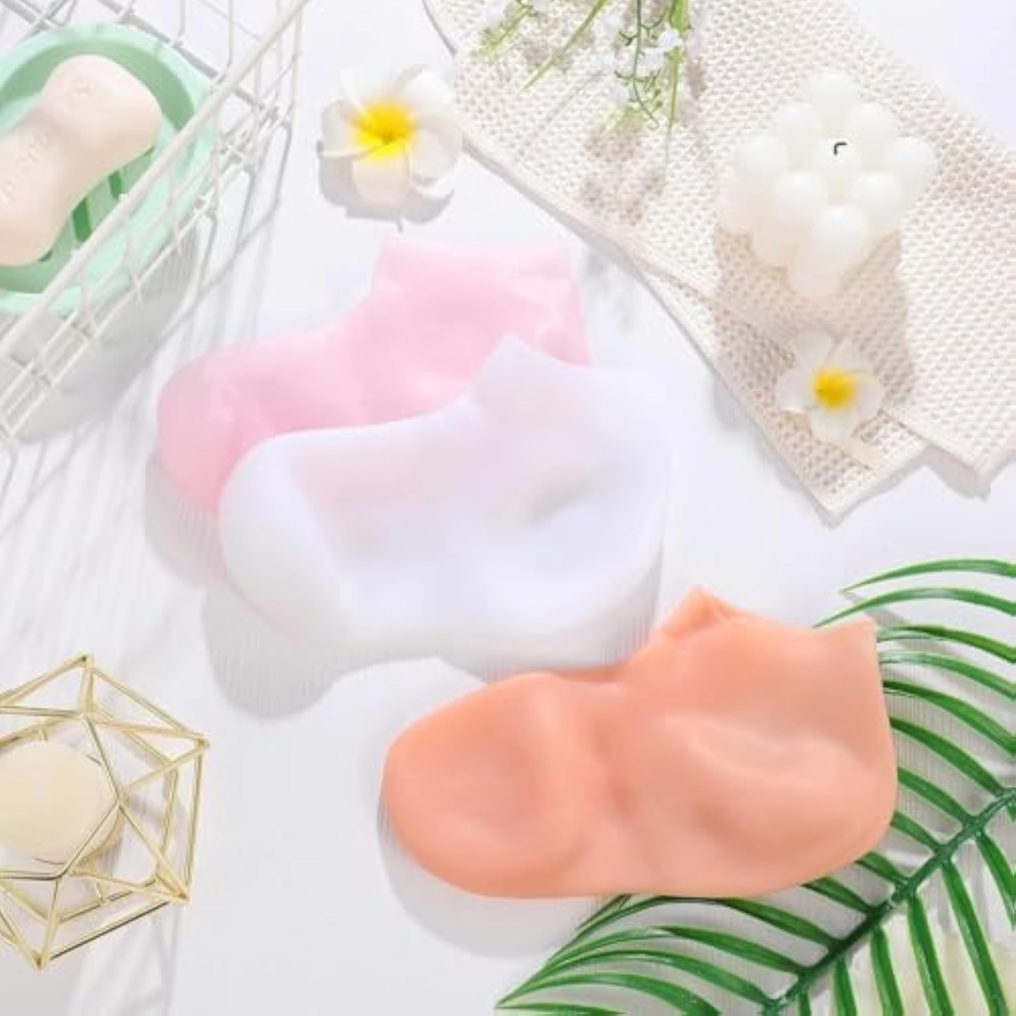 Silicone Gel Socks for Dry Feet, Moisturizing Foot Care