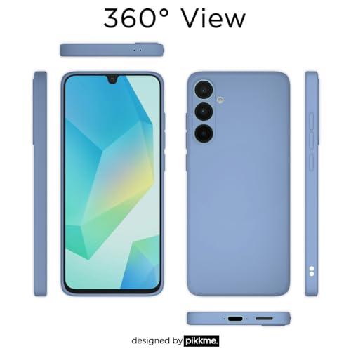 Image of Outlouders Back Cover for Samsung Galaxy A56 5G | Camera Protection | Durable Soft Matte Silicone Bumper Case (Aqua Blue)