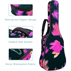 Housse imperméable pour guitare acoustique avec double bandoulière et poche Motif œufs de Pâques colorés, Multicolore 04… - Les Beatles, Paul McCartney, John Lennon, RIngo Starr, George Harrison Housse imperméable pour guitare acoustique avec double bandoulière et poche Motif œufs de Pâques colorés, Multicolore 04… – Image 4