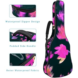 Housse imperméable pour guitare acoustique avec double bandoulière et poche Motif œufs de Pâques colorés, Multicolore 04… - Les Beatles, Paul McCartney, John Lennon, RIngo Starr, George Harrison Housse imperméable pour guitare acoustique avec double bandoulière et poche Motif œufs de Pâques colorés, Multicolore 04… – Image 4