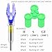 ACDSHOT 6 Pack X Lighted Nocks for Arrows with .204 .233 .244 .246 Inside Diameter with H, S, GT Bushings High Visibility Lighted Arrow Nocks