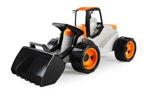 Tractopelle enfant LENA GIGA Trucks, le cadeau d'anniversaire idéal avec grande pelleteuse 68,5 cm