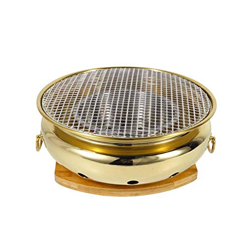 Stainless Steel Charcoal Barbecue Grill, Desktop Grill Charcoal Grill Pan Consumer And Commercial Split Barbecue Frying Pan,I