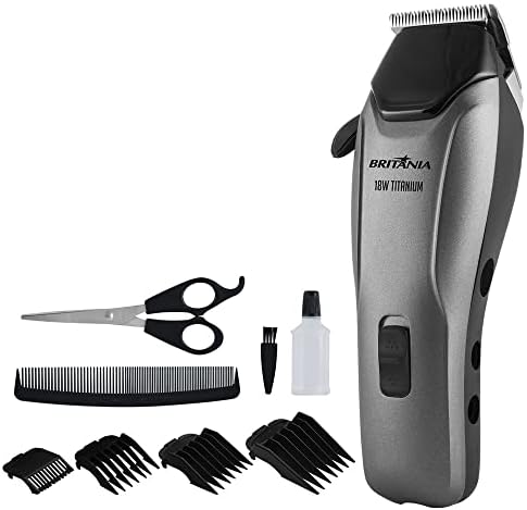 Cortador De Cabelos Britânia BCR18T Titanium 18W 127V