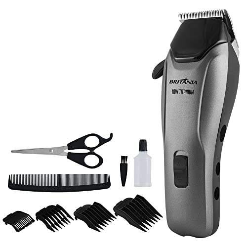 Cortador De Cabelos Britânia BCR18T Titanium 18W 127V