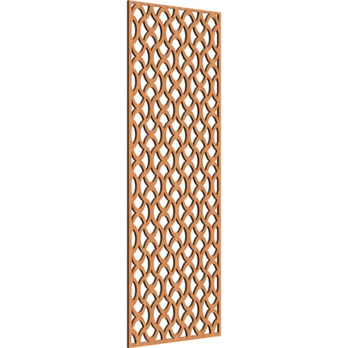 Image of Resort Decorative Pierced Fretwork Wood Wall Panels, 17 3 /8 inchW x 44 3 /8 inchH x 1 /4 inchT, Cherry