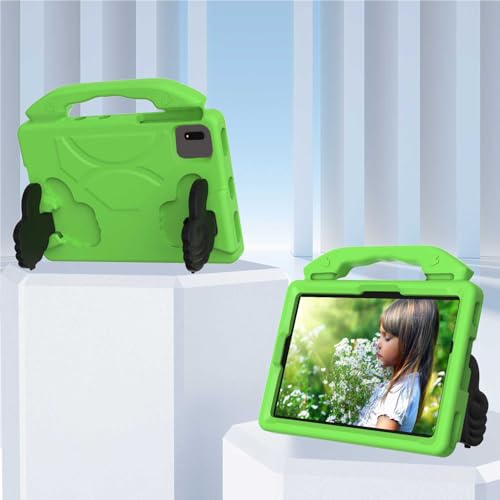 Protégez la Samsung Tab S10 FE des chutes grâce à cette coque enfant verte