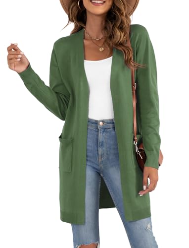 Image of VIISHOW Women's Classic Cardigans Long Sleeve Open Front Casual Knit Cardigan Sweaters Coat Soft Outwear