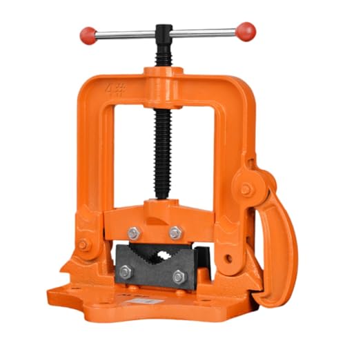 predolo Étau à tubes robuste, mâchoire en V, serrage solide pour la fixation des tuyaux, pour Tuyaux de 15 à 100 Mm