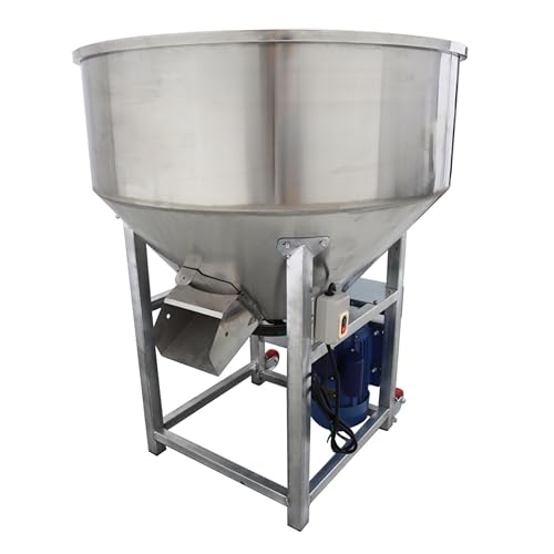 THUXEON 220V 4KW Vertical Feed Mixer, 440lb Stainless Steel