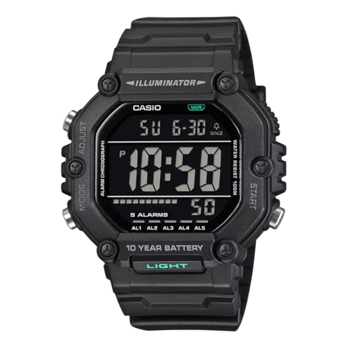 Image of Casio AE-1600HX-1BVDF Digital Black Watch Unisex (D437)
