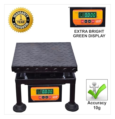 Image of Weighing Scale 100kg x 10g Weight Machine for Shop,12x12 inch for Kirana Store, Fruit Shop, Kitchen and Factories Digital computer kanda 82