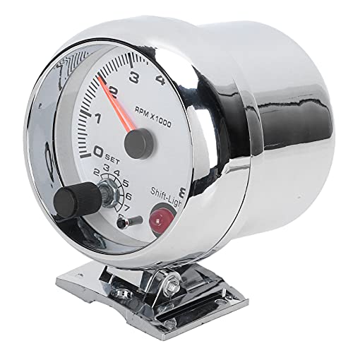 Tacómetro de gasolina 12V para viajes de carretera con pantalla transparente para 4, 6 y 8 cilindros 6