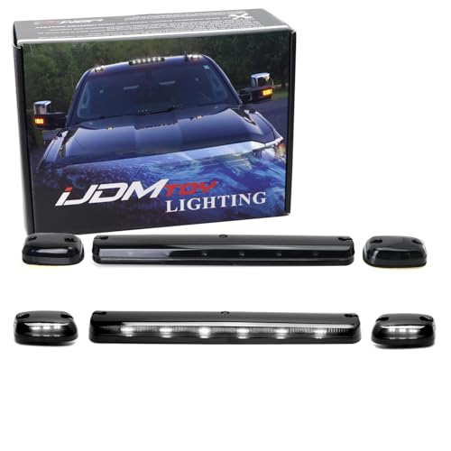 Kit de luces LED para techo de cabina con lente ahumada 3 piezas miniatura 1