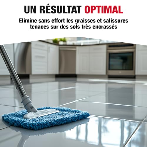 SPADO - Décapant surpuissant sol - Remise à neuf avant protection - Dissout les couches de toutes les protections - Facile & rapide - Pour tous types de sols - Parfumé - 1L - Fabriqué en France – vue 5