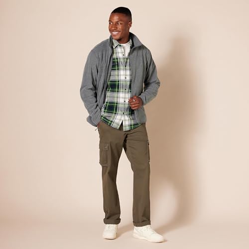 Image of Amazon Essentials Men's Full-Zip Polar Fleece Jacket, Warm, Soft with Zippered Pockets for Cold Outdoor Weather (Available in Big & Tall)