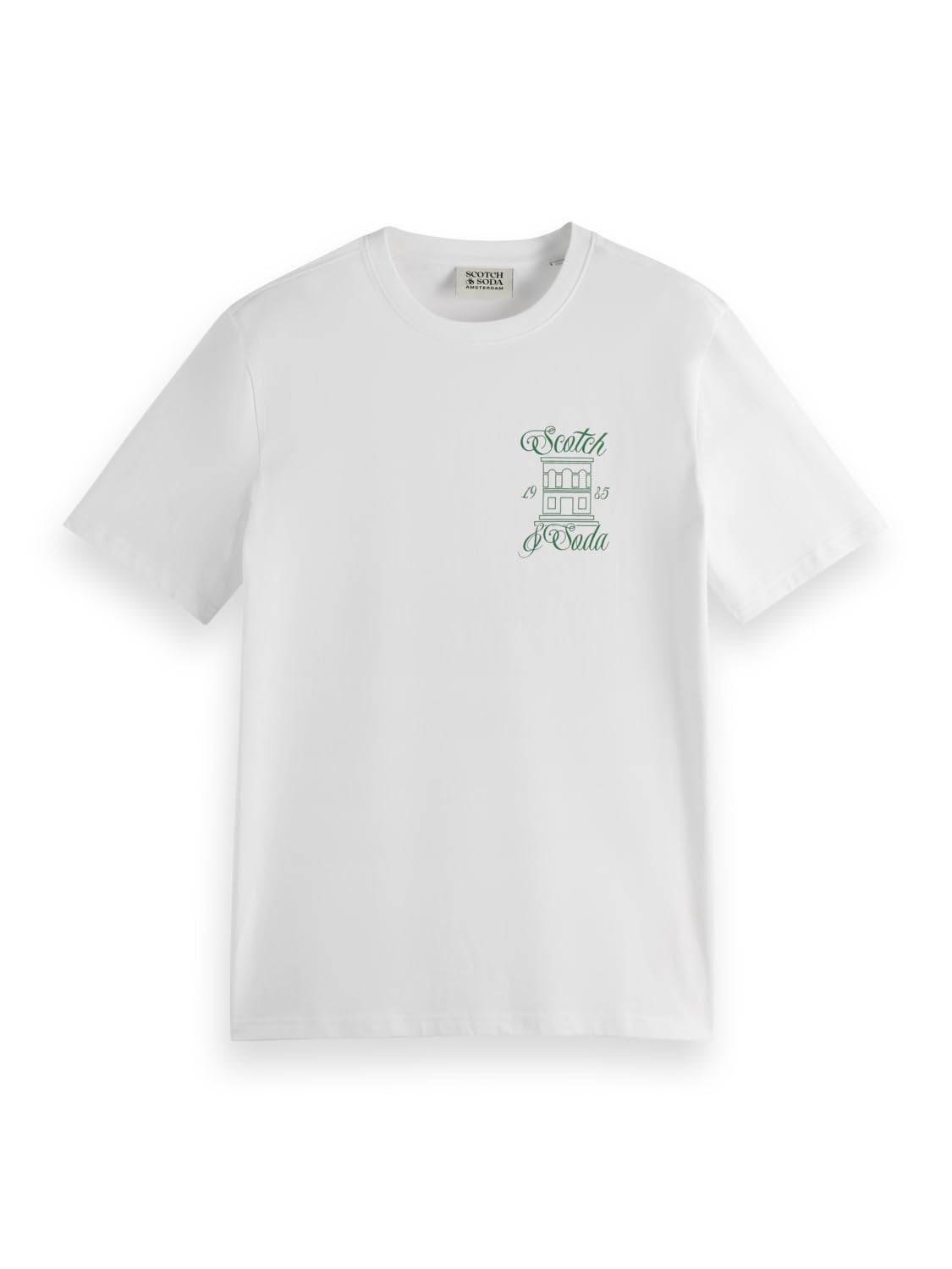 Scotch & Soda Herren Front Left Chest Artwork T-Shirt T-Shirt (1er Pack)