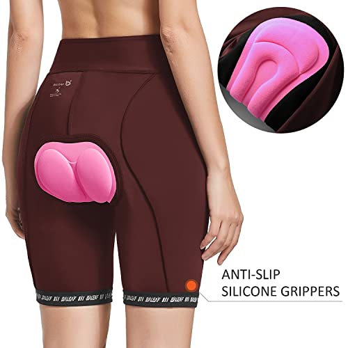 Baleaf Women's Bike Shorts Padded Cycling Bicycle Biking Spin Biker Shorts Padding Upf50+ Wine Red Xxl #TOP1
