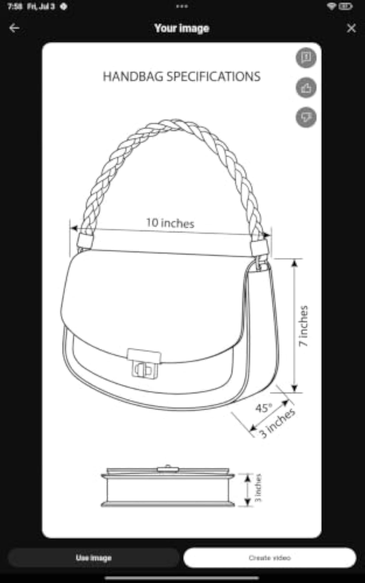 PU Leather Braided Handle Sling Bag with Gold Hardware