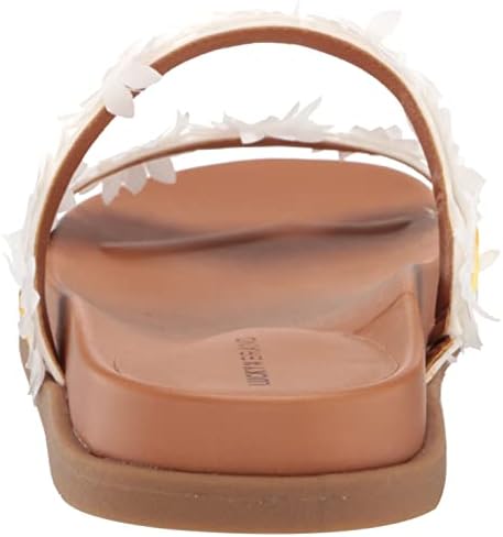 Lucky Brand Women's Pallyon Daisy Slide Sandal, White, 9 | Image 2