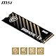 MSI SPATIUM M470 PRO SSD 1 TB – PCIe 4.0 NVMe M.2 interne Solid-State-Festplatte, 6000 MB/s Lesen & 4500 MB/s Schreiben, 3D NAND, integrierte Datensicherheit, Center – 5 Jahre Qualität (320 TBW)