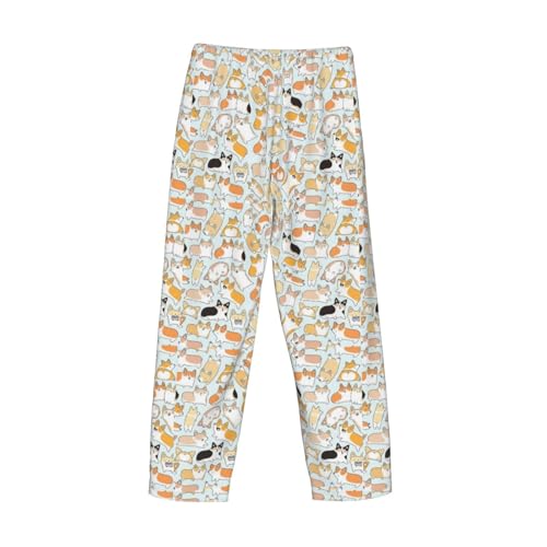 Bas de pyjama Corgi confortable contre la chaleur nocturne