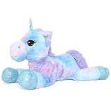 Muiteiur Big Unicorn Stuffed Animal, Soft Unicorn Plush Pillow, Giant Stuffed Unicorn Toy Gift for G