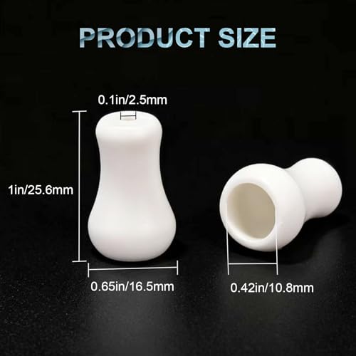 Image of Cord Knob Tassels 12 Pack, Blind Plastic Pull Cord Tassel Knobs Replacement | White Cord Knobs Drops Pull End for Window Blinds Roman Shades Curtain Crafts Drawstring Tassels