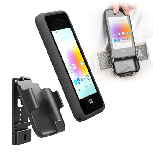 Generturbo Wireless Phone Case for Cisco CP-840 Case with Belt Clip, Cisco 840 Phone Belt Holder Clip for Belts Up to 2.35", Anti-Drop, Screen Protect, Quick Access for Cisco 840 (Case,Clip)