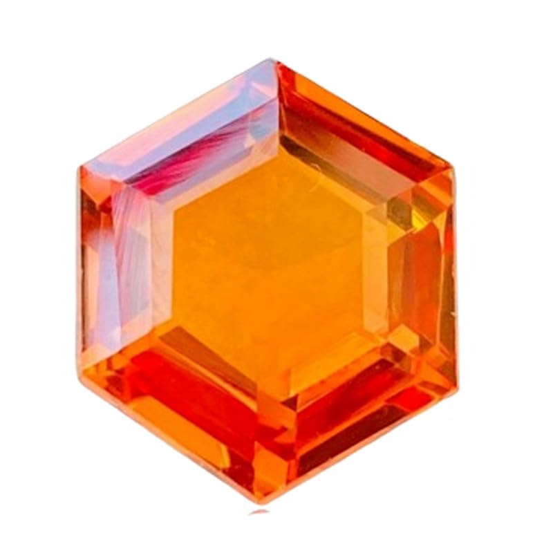 Saphir orange pour bague et pendentif diy pierre précieuse en vrac 11mm