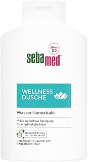 Sebamed Wellness Shower 400 ml, Shower Gel for Men and Women, Mild Soap-free Cleansing for Sensitive Skin, with Care Complex of Water Lily Extract and Allantoin 400 ml (pack of 1)
