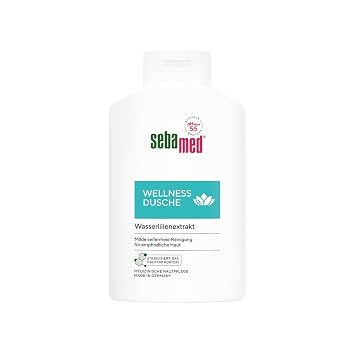 Sebamed Wellness Shower 400 ml Shower Gel for Men and Women Mild Soap-free Cleansing for Sensitive Skin with Care Complex of Water Lily Extract and Allantoin